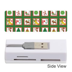 Christmas-paper-christmas-pattern Memory Card Reader (stick)