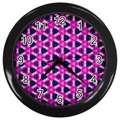 Digital-art-art-artwork-abstract-- Wall Clock (black) by Bedest