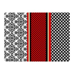 Background-damask-red-black Two Sides Premium Plush Fleece Blanket (mini) by Bedest