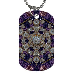 Flowers Of Diamonds In Harmony And Structures Of Love Dog Tag (two Sides) by pepitasart