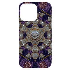 Flowers Of Diamonds In Harmony And Structures Of Love Iphone 14 Pro Max Black Uv Print Case by pepitasart