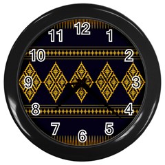 Abstract-batik Klasikjpg Wall Clock (Black)