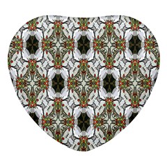 Background-baitik Heart Glass Fridge Magnet (4 Pack)