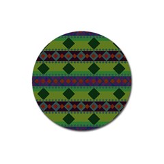 Background-batik 01 Magnet 3  (Round)