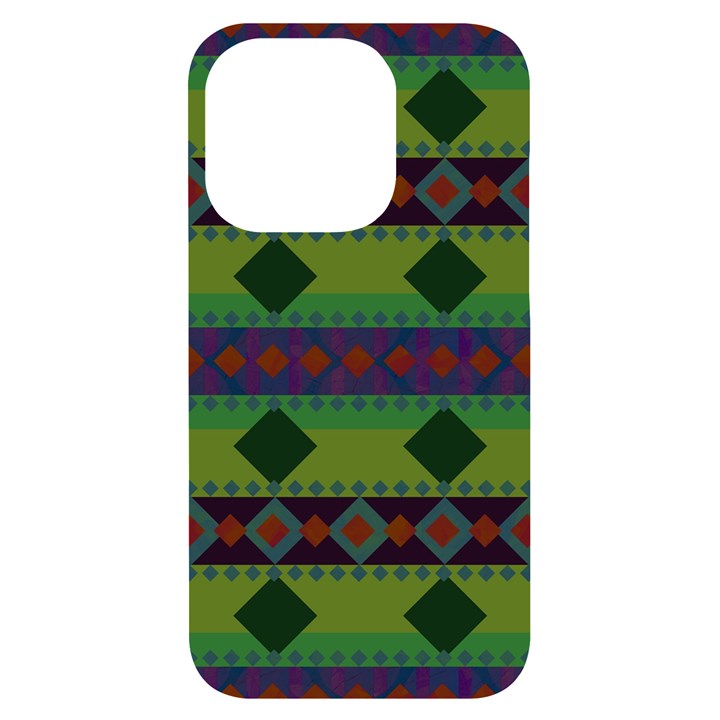 Background-batik 01 iPhone 14 Pro Black UV Print Case