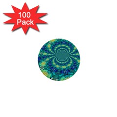 Fractal 1  Mini Buttons (100 Pack)  by nateshop