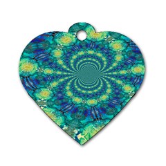 Fractal Dog Tag Heart (one Side) by nateshop