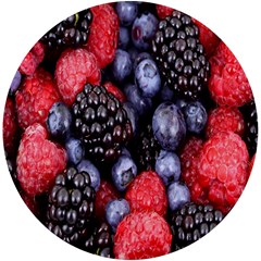 Berries-01 Uv Print Round Tile Coaster by nateshop