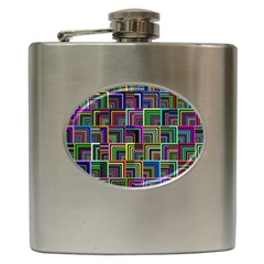 Wallpaper-background-colorful Hip Flask (6 Oz) by Bedest