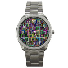 Wallpaper-background-colorful Sport Metal Watch by Bedest