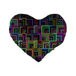 Wallpaper-background-colorful Standard 16  Premium Heart Shape Cushions Front