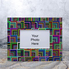 Wallpaper-background-colorful White Tabletop Photo Frame 4 x6  by Bedest