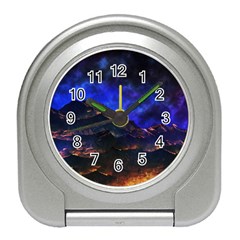 Landscape-sci-fi-alien-world Travel Alarm Clock by Bedest