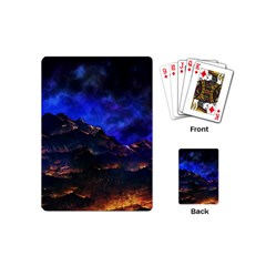 Landscape-sci-fi-alien-world Playing Cards Single Design (mini) by Bedest