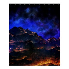 Landscape-sci-fi-alien-world Shower Curtain 60  X 72  (medium) 