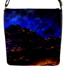 Landscape-sci-fi-alien-world Flap Closure Messenger Bag (s) by Bedest