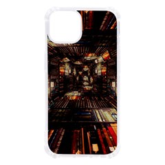 Library-tunnel-books-stacks Iphone 13 Tpu Uv Print Case