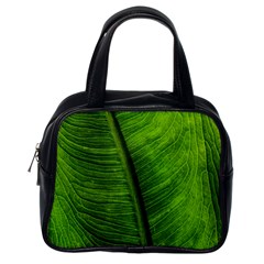 Green-leaf-plant-freshness-color Classic Handbag (one Side) by Bedest