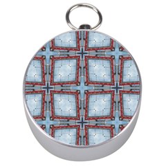 Pattern-cross-geometric-shape Silver Compasses by Bedest