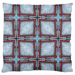 Pattern-cross-geometric-shape Standard Premium Plush Fleece Cushion Case (two Sides) by Bedest