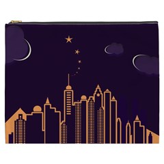 Skyscraper Town Urban Towers Cosmetic Bag (xxxl) by pakminggu