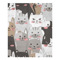 Cute Cats Seamless Pattern Shower Curtain 60  X 72  (medium)  by pakminggu