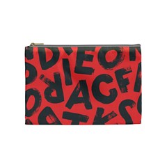 Letters Alphabet Typography Texture Cosmetic Bag (medium) by pakminggu