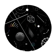 Future Space Aesthetic Math Ornament (Round)