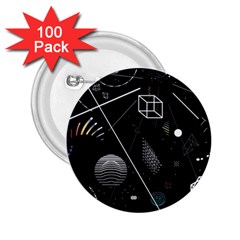 Future Space Aesthetic Math 2.25  Buttons (100 pack) 