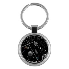 Future Space Aesthetic Math Key Chain (Round)