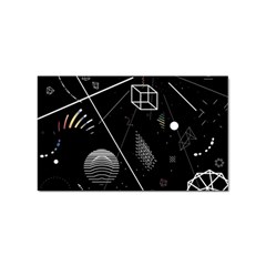 Future Space Aesthetic Math Sticker Rectangular (10 pack)