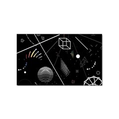 Future Space Aesthetic Math Sticker Rectangular (100 pack)