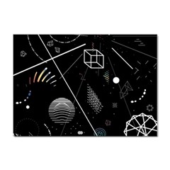 Future Space Aesthetic Math Sticker A4 (10 pack)