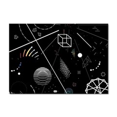 Future Space Aesthetic Math Sticker A4 (100 pack)