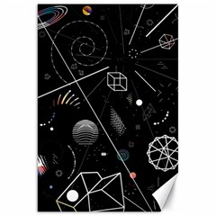 Future Space Aesthetic Math Canvas 20  x 30 