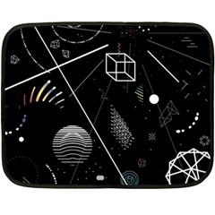 Future Space Aesthetic Math Two Sides Fleece Blanket (Mini)