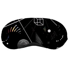 Future Space Aesthetic Math Sleep Mask