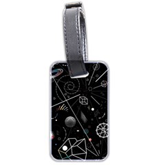 Future Space Aesthetic Math Luggage Tag (two sides)