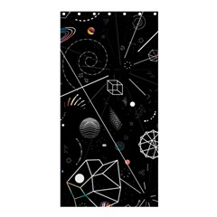 Future Space Aesthetic Math Shower Curtain 36  x 72  (Stall) 
