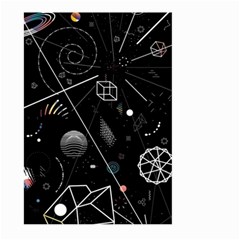 Future Space Aesthetic Math Large Garden Flag (Two Sides)