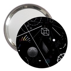 Future Space Aesthetic Math 3  Handbag Mirrors by pakminggu