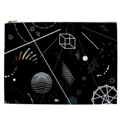 Future Space Aesthetic Math Cosmetic Bag (XXL)