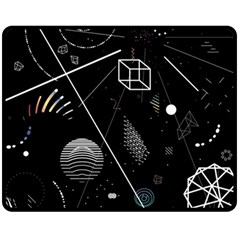 Future Space Aesthetic Math Two Sides Fleece Blanket (Medium)