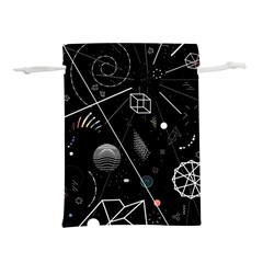 Future Space Aesthetic Math Lightweight Drawstring Pouch (L)