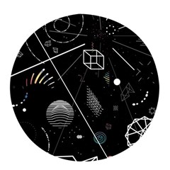 Future Space Aesthetic Math Pop socket (White)