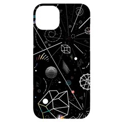Future Space Aesthetic Math iPhone 14 Plus Black UV Print Case