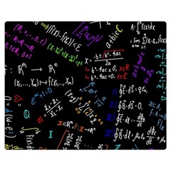 Mathematics  Physics Maths Math Pattern Two Sides Premium Plush Fleece Blanket (medium) by pakminggu