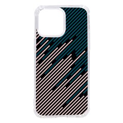 Abstract Diagonal Striped Lines Pattern Iphone 14 Pro Max Tpu Uv Print Case by pakminggu