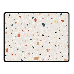 Terrazzo Natural Stone Pattern Art Fleece Blanket (small) by pakminggu