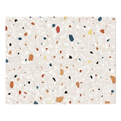 Terrazzo Natural Stone Pattern Art Premium Plush Fleece Blanket (large) by pakminggu